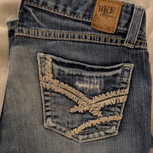 BKE Women's Light Blue Denim Jeans. Bootcut Size 27X31 1/2